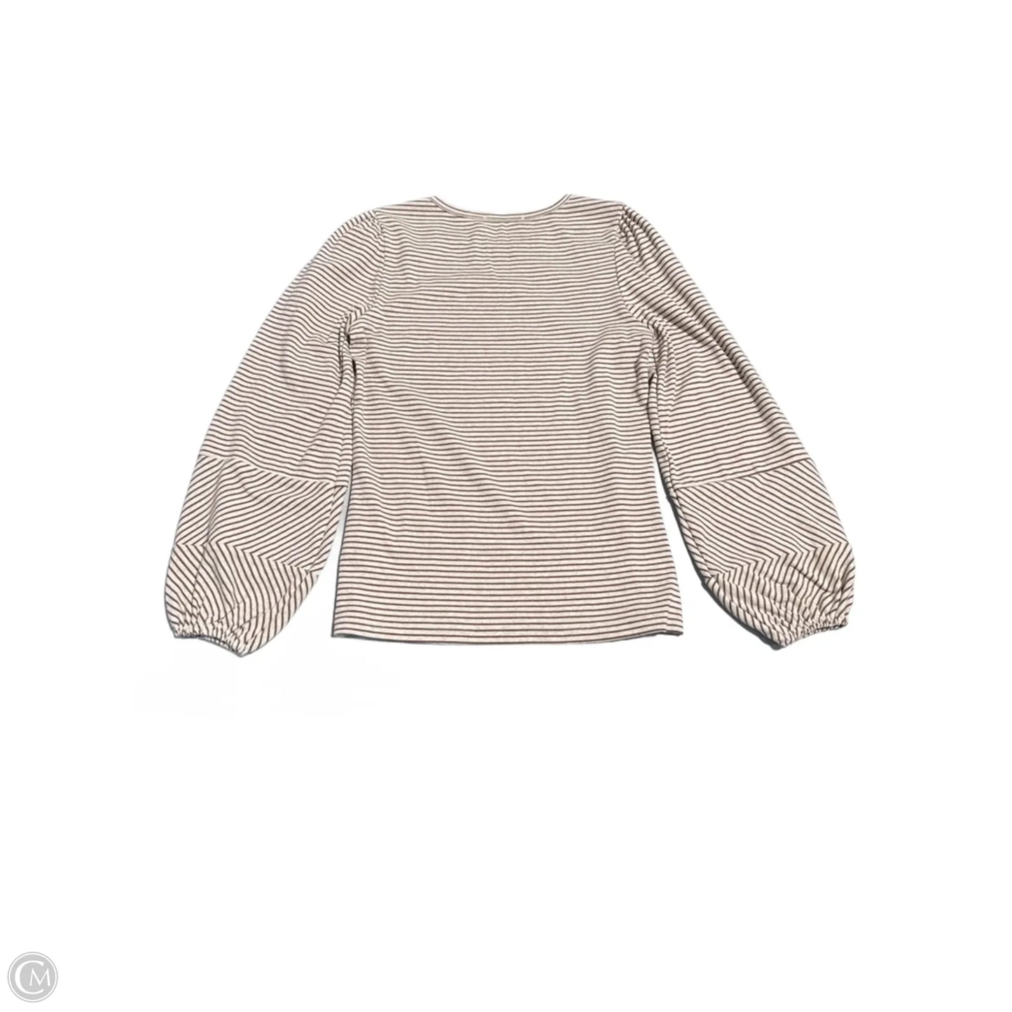 Top Long Sleeve By Doe & Rae In Striped Pattern, Size: S