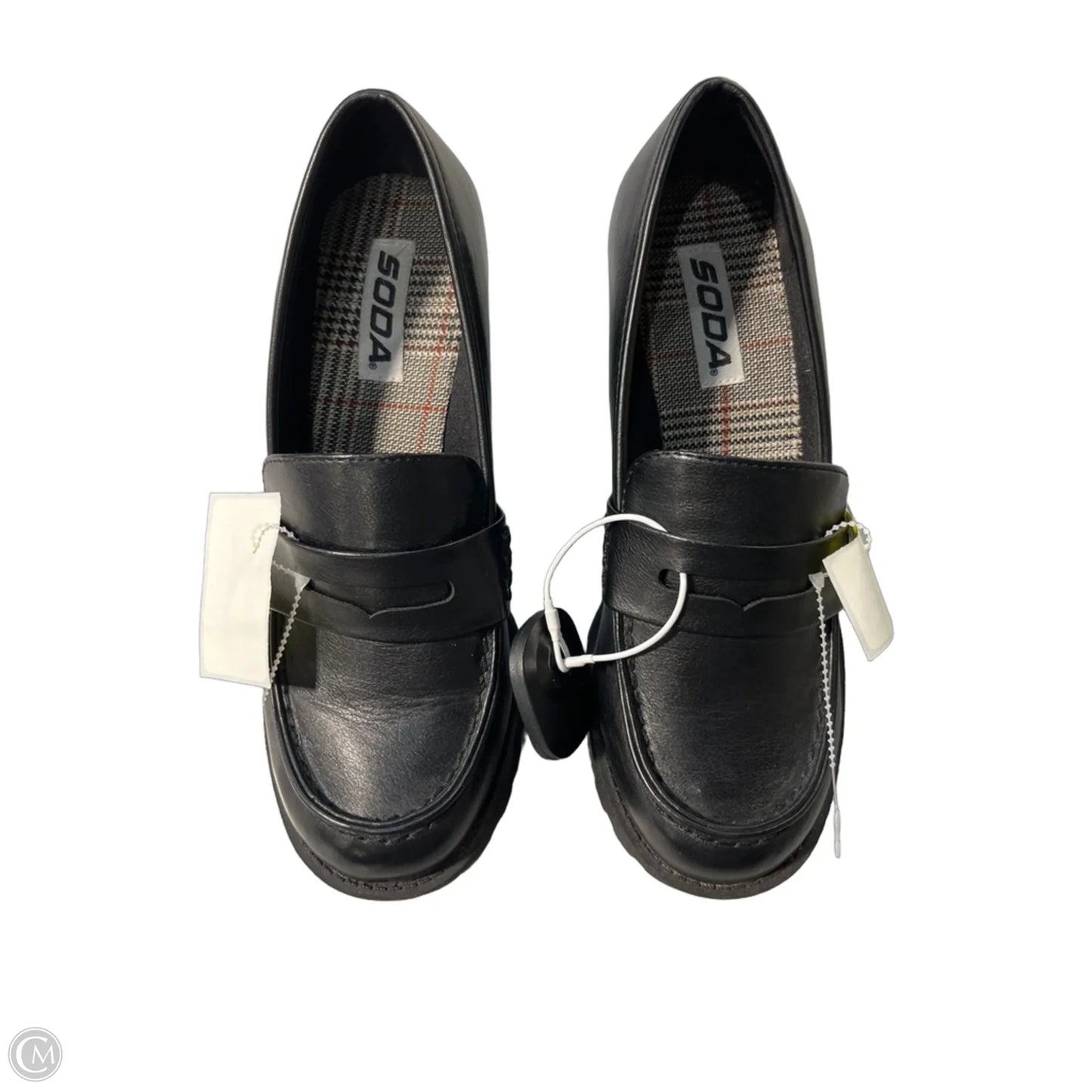 Shoes Heels Block By Soda In Black, Size: 8
