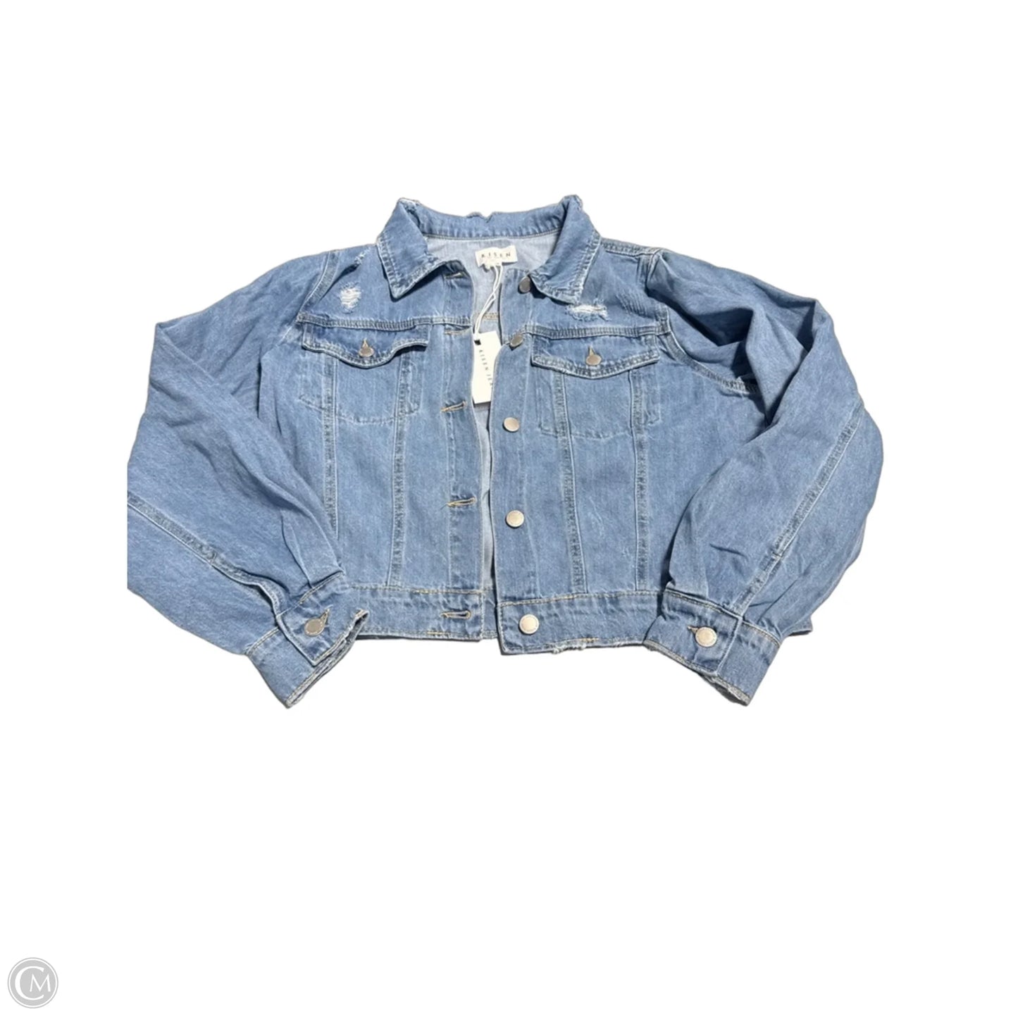 Jacket Denim By Risen In Blue Denim, Size: 1x