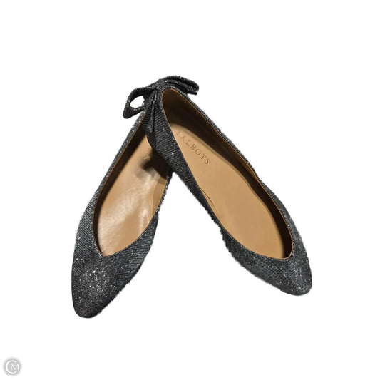 Shoes Flats By Talbots In Silver, Size: 8