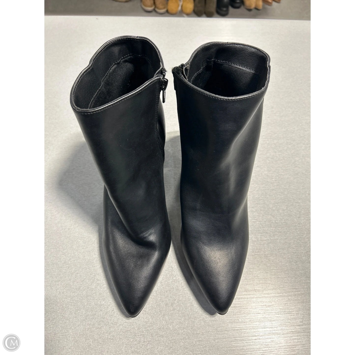 Boots Ankle Heels By Serra In Black, Size: 9