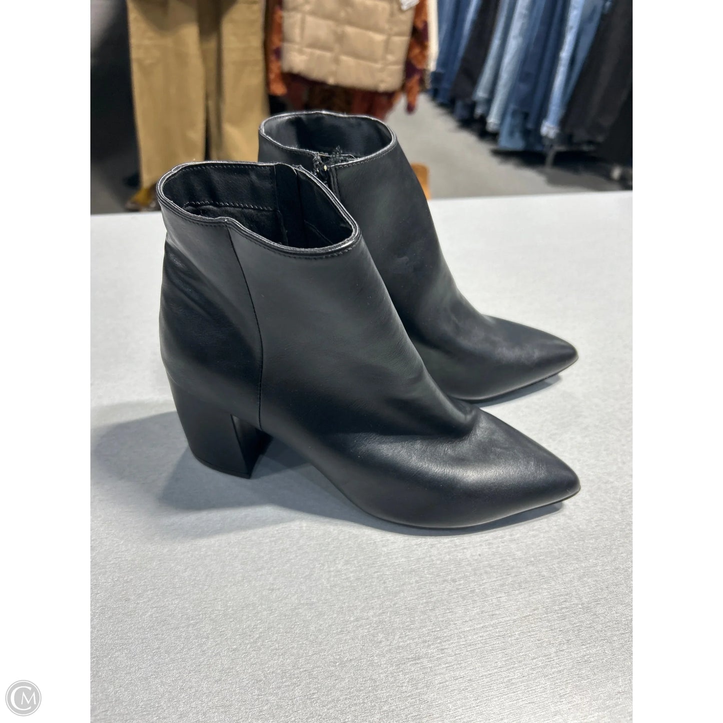 Boots Ankle Heels By Serra In Black, Size: 9