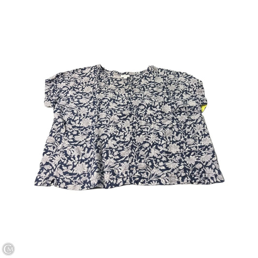 Top Short Sleeve By Pure Jill In Floral Print, Size: L