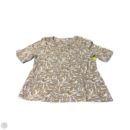 Top Short Sleeve By Chicos In Floral Print, Size: Xl