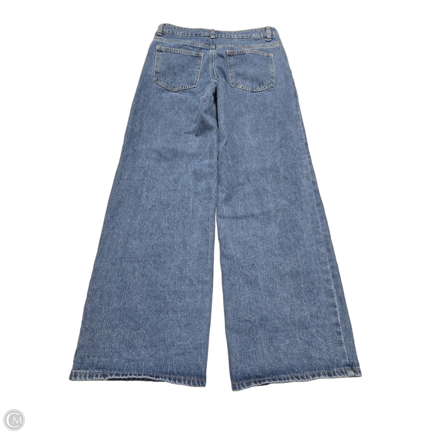 Jeans Wide Leg By Edikted In Blue Denim, Size: 4