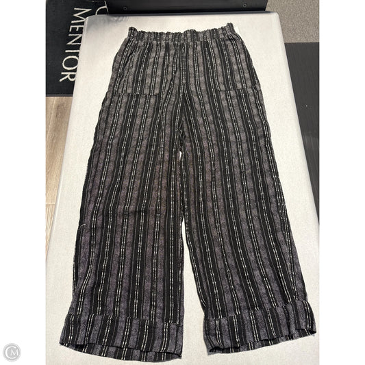 Pants Linen By Time And Tru In Striped Pattern, Size: M