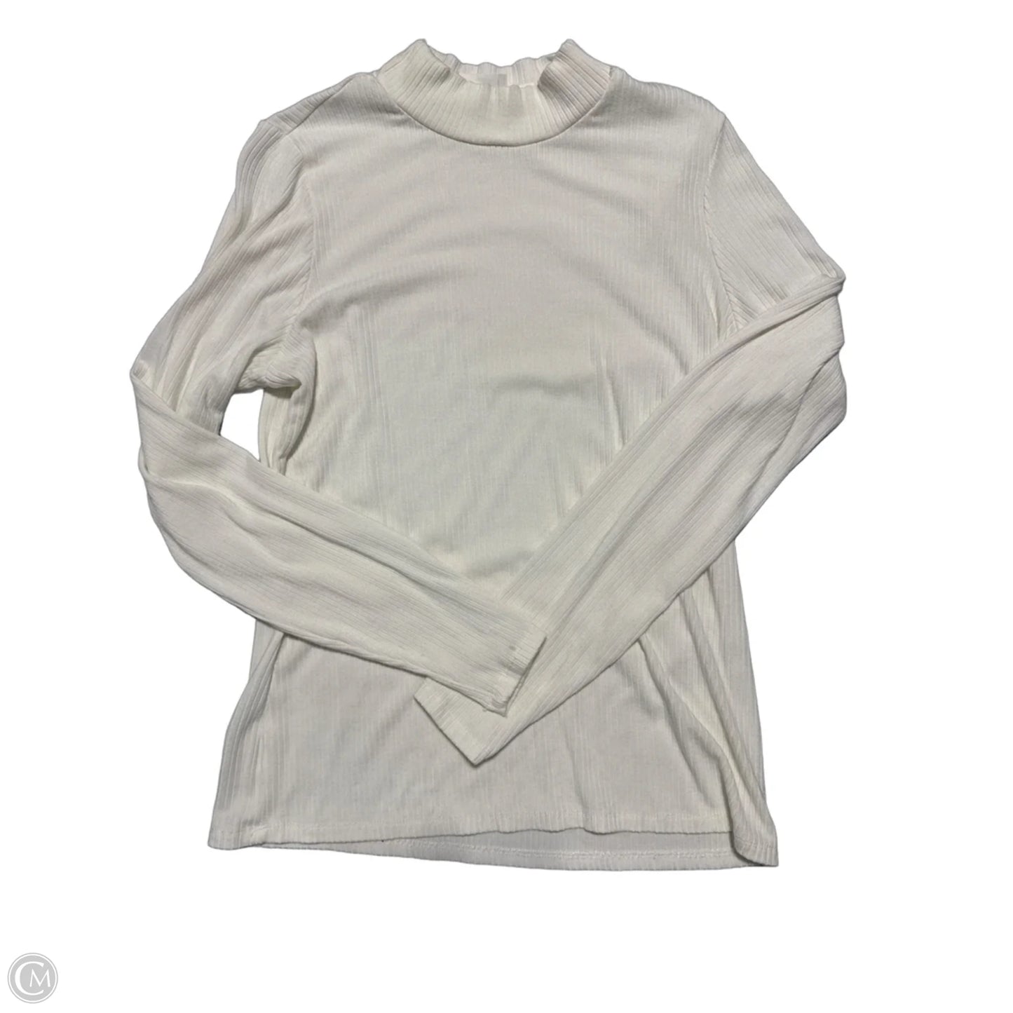 Top Long Sleeve By Cyrus In White, Size: M