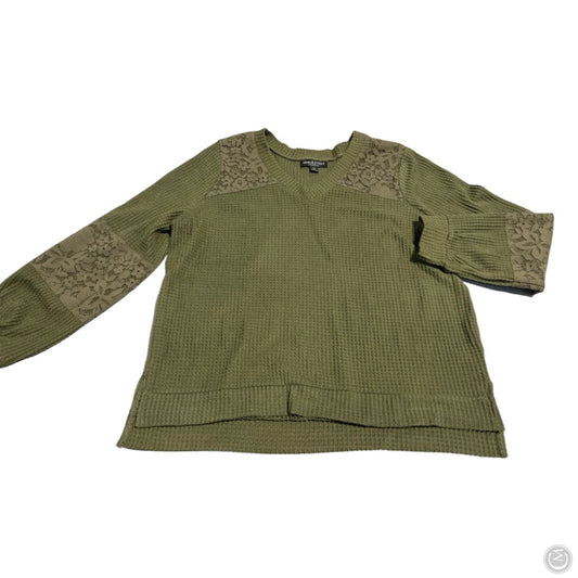 Top Long Sleeve By Absolutely Famous In Green, Size: Xl