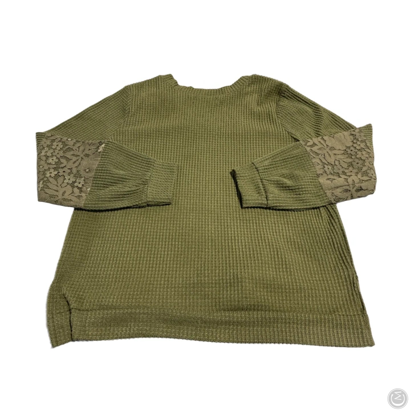 Top Long Sleeve By Absolutely Famous In Green, Size: Xl