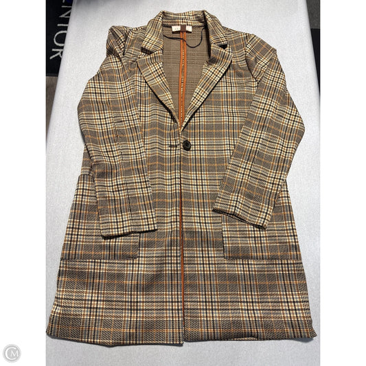 Blazer By Philosophy In Plaid Pattern, Size: M