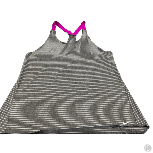 Athletic Tank Top By Nike In Grey, Size: Xl