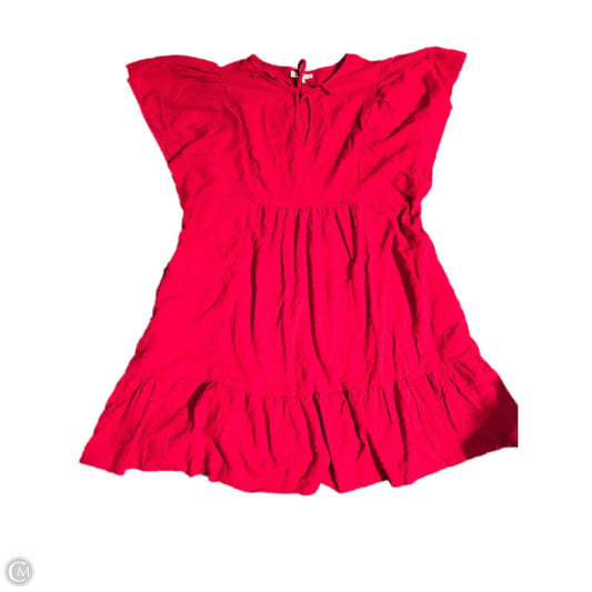 Dress Casual Short By Knox Rose In Red, Size: Xl