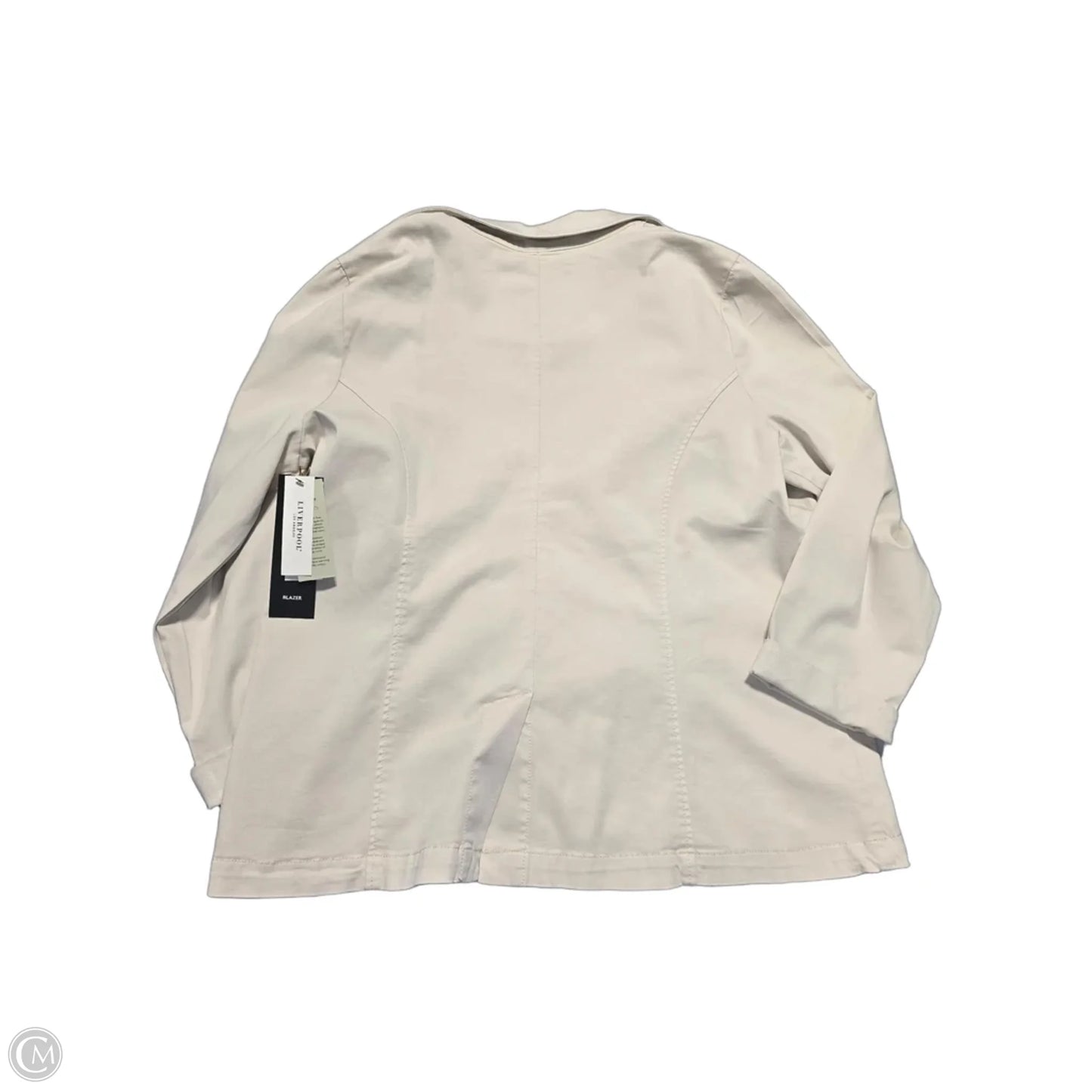 Jacket Shirt By Liverpool In Cream, Size: Xl