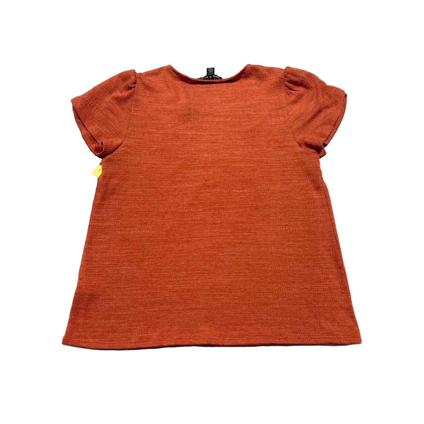 Top Short Sleeve By Cable And Gauge In Orange, Size: S