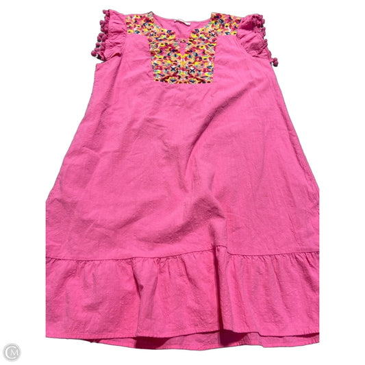 Dress Casual Short By Kirundo In Pink, Size: Xl