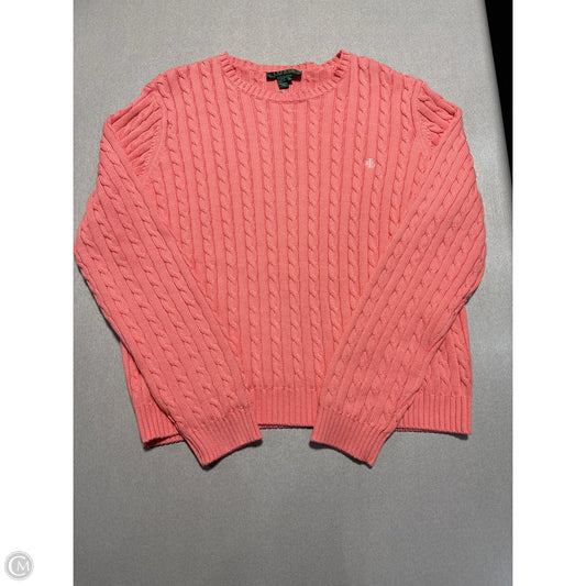 Sweater By Ralph Lauren In Pink, Size: Xl