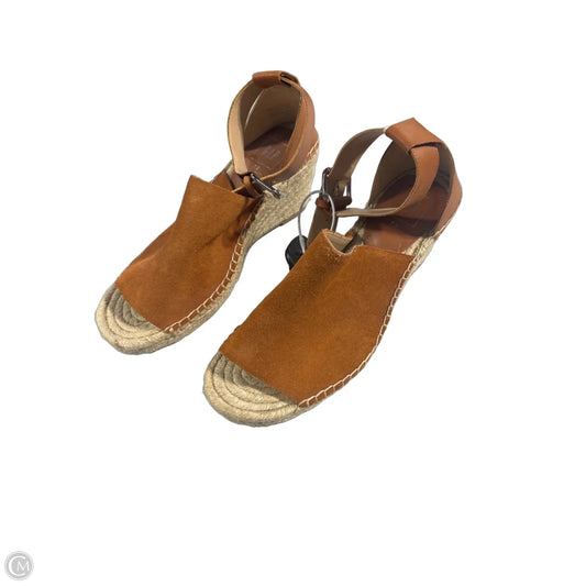 Shoes Heels Wedge By Gap In Brown, Size: 7.5