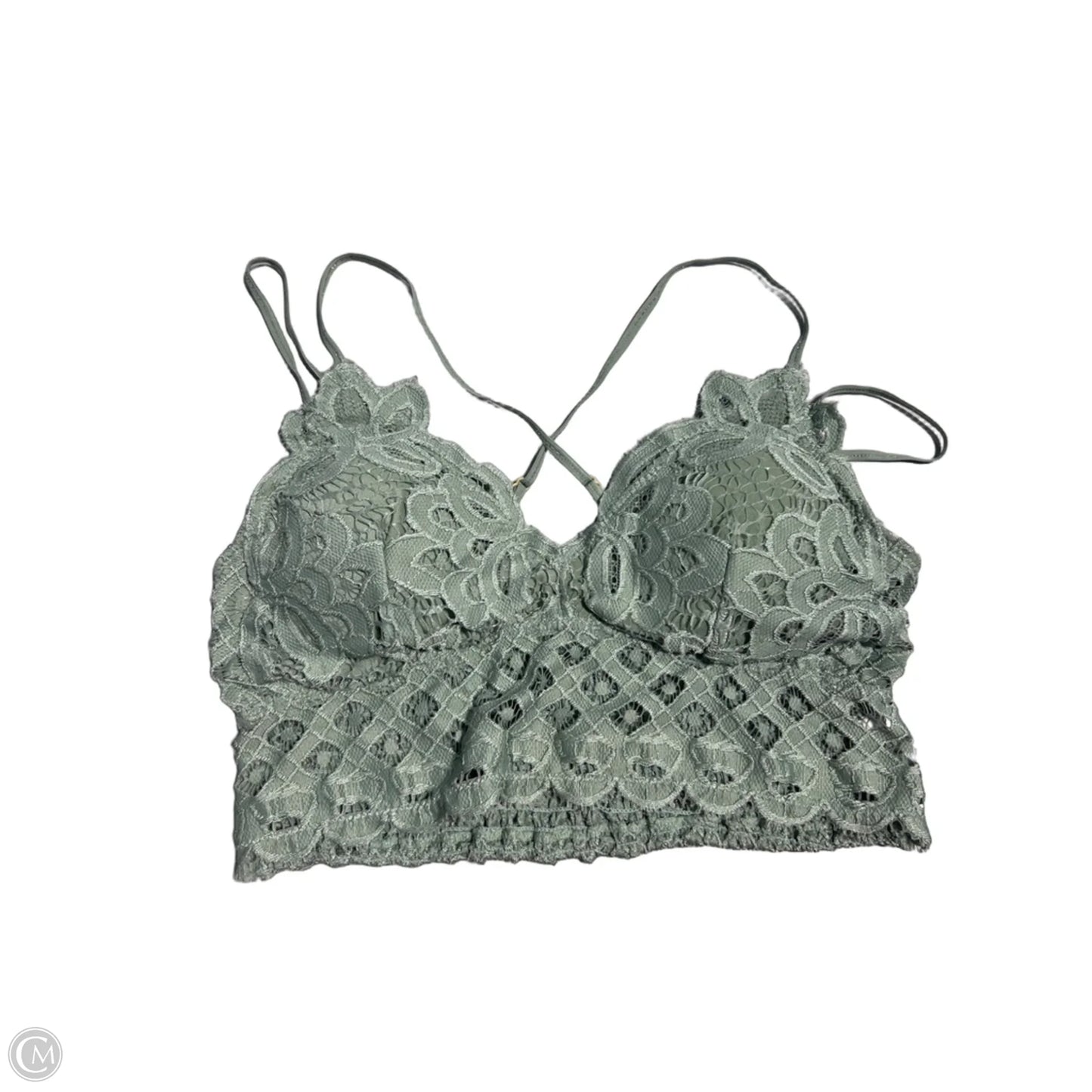 Bralette By Cmc In Green, Size: Xl