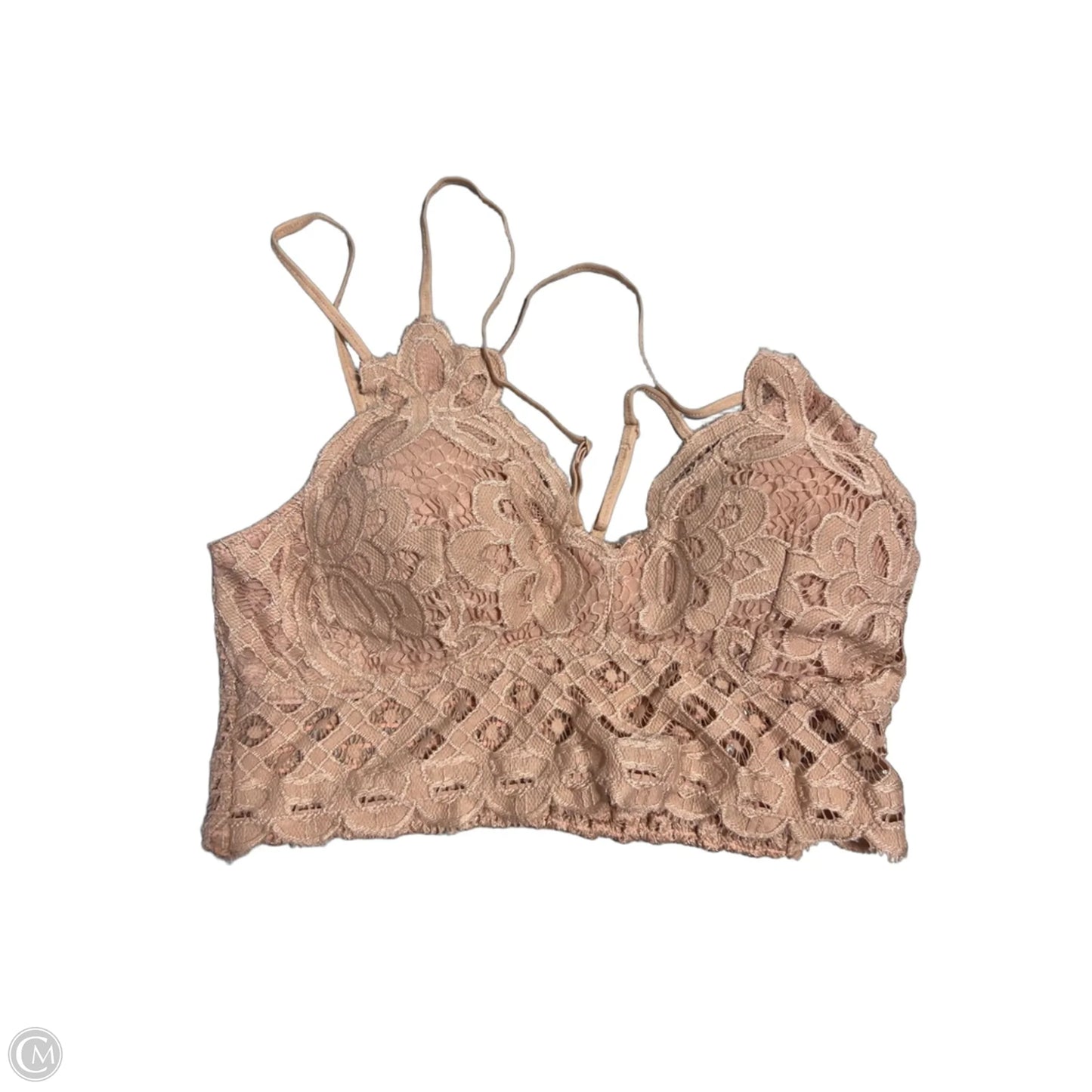 Bralette By Cmc In Peach, Size: Xl