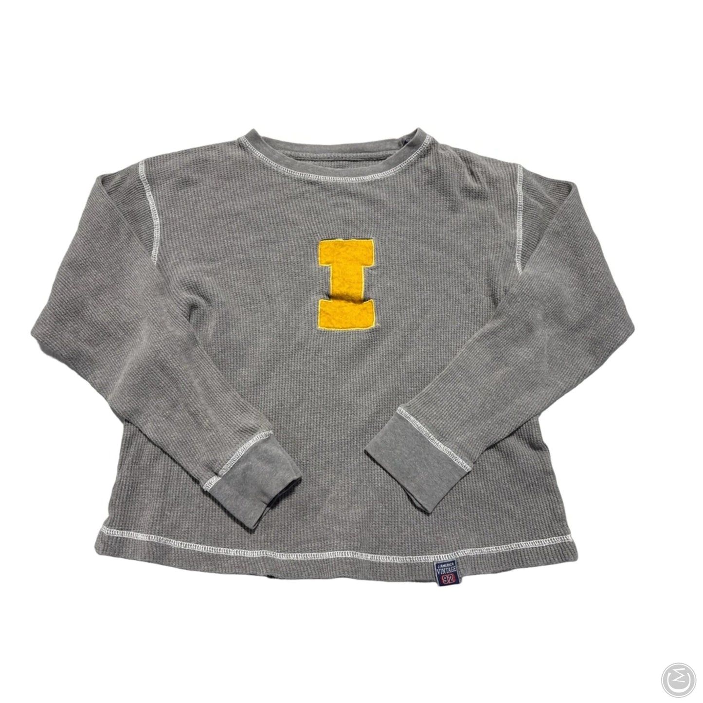 Top Long Sleeve By Cmc In Grey, Size: S