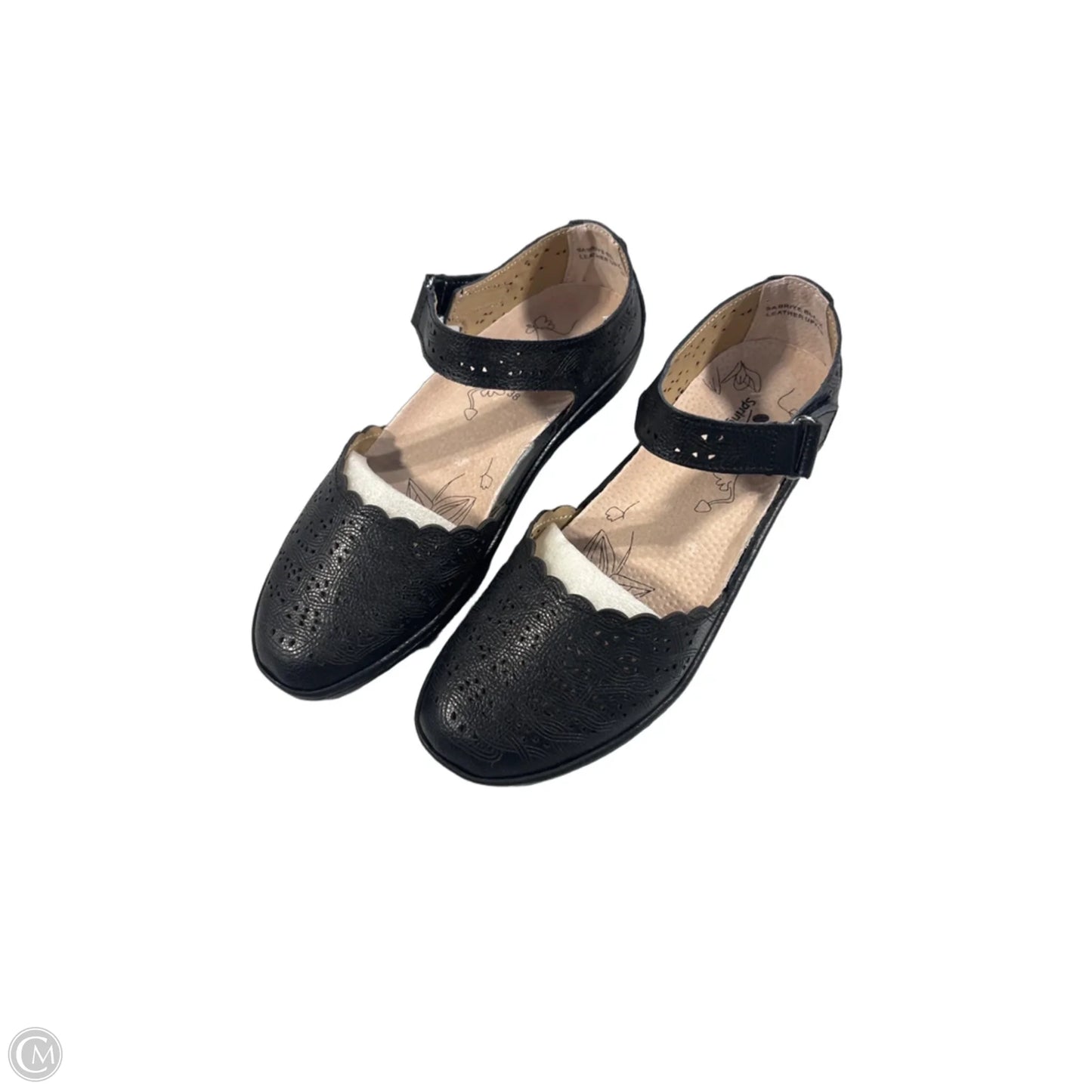 Sandals Flats By Spring Step In Black, Size: 7.5