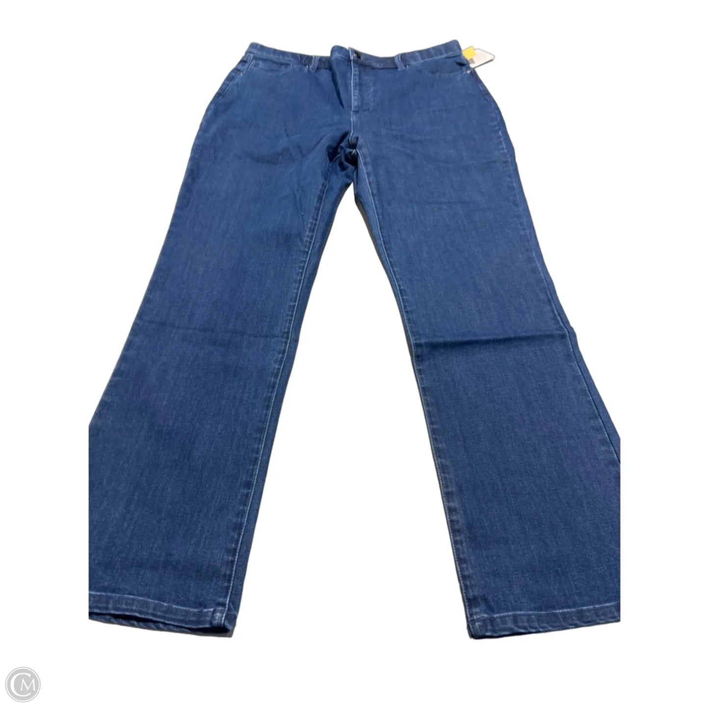 Jeans Straight By Appleseeds In Blue Denim, Size: 16