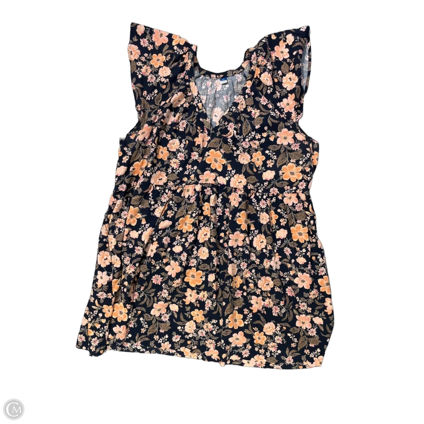 Dress Casual Short By Old Navy In Floral Print, Size: Xxl