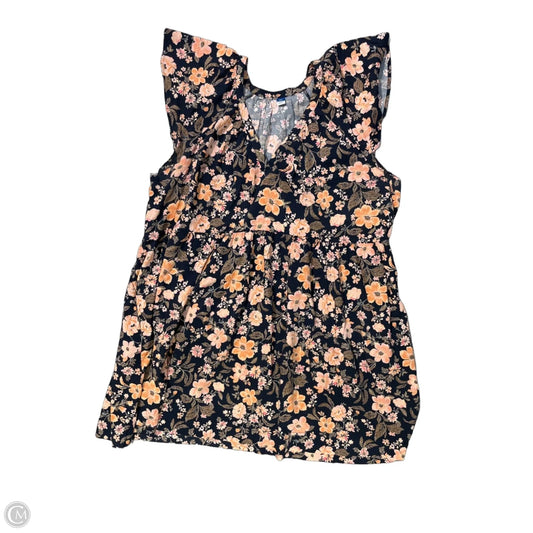 Dress Casual Short By Old Navy In Floral Print, Size: Xxl