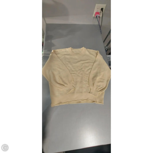 Sweatshirt Crewneck By Cmc In Yellow, Size: L