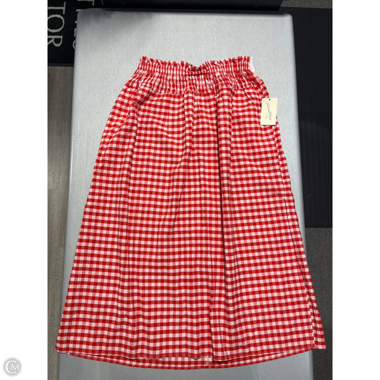 Skirt Maxi By Universal Thread In Checkered Pattern, Size: M