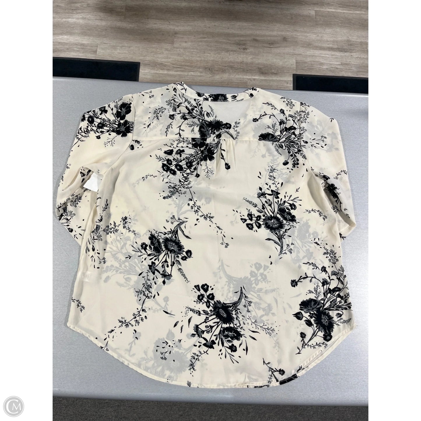 Top 3/4 Sleeve By Maurices In Floral Print, Size: Xl
