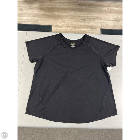 Top Short Sleeve By Tek Gear In Black, Size: 1x