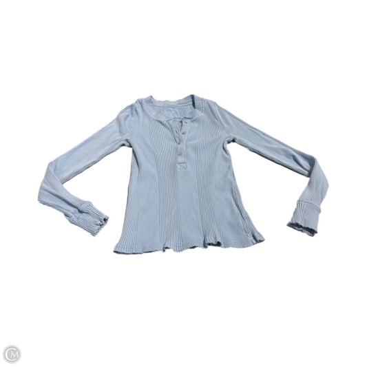 Top Long Sleeve By Aerie In Blue, Size: M