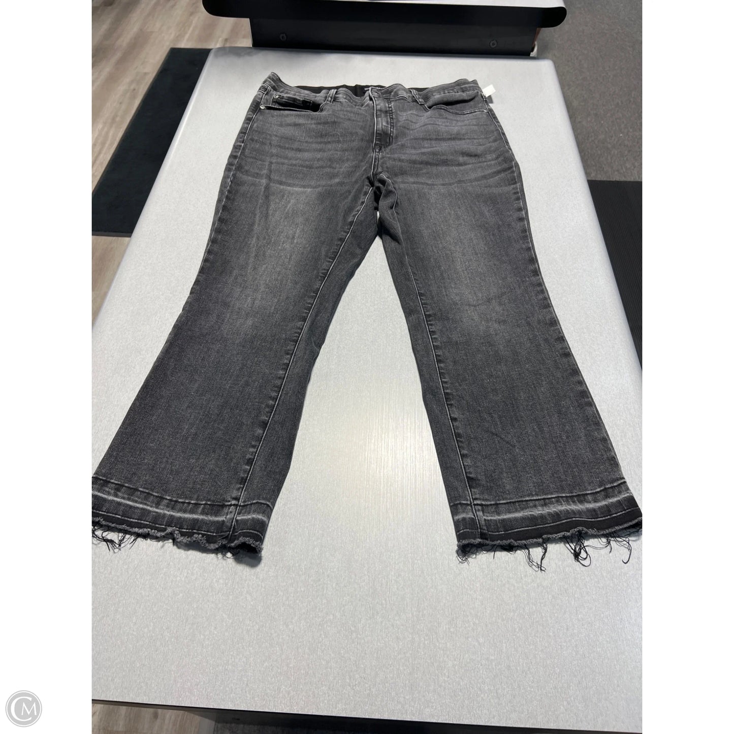 Jeans Straight By Tribal In Black, Size: 14