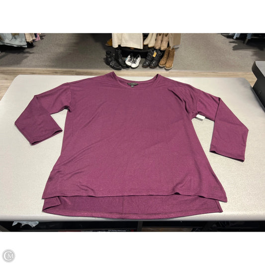 Top Long Sleeve By Banana Republic In Purple, Size: Xl