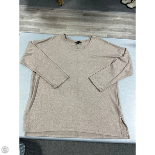 Top 3/4 Sleeve By Banana Republic In Tan, Size: Xl