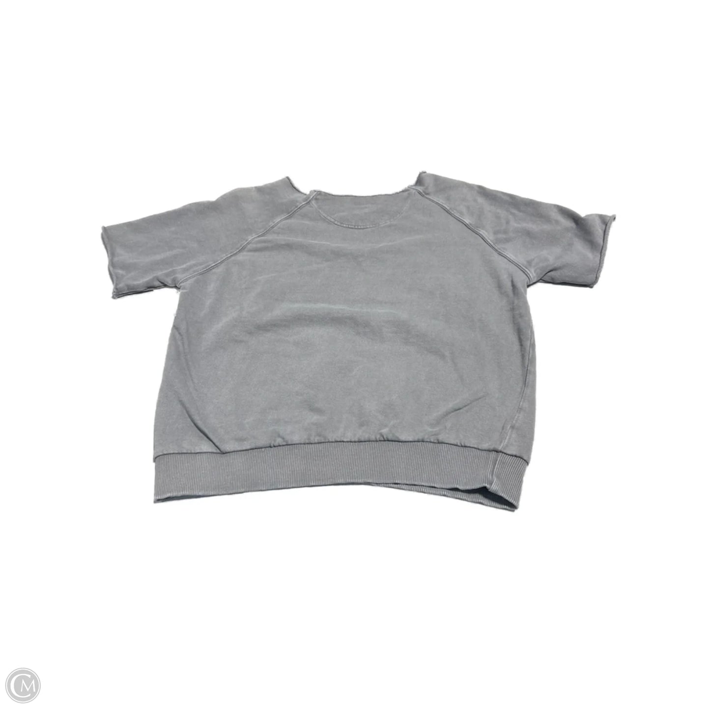 Top Short Sleeve By Co In Grey, Size: S