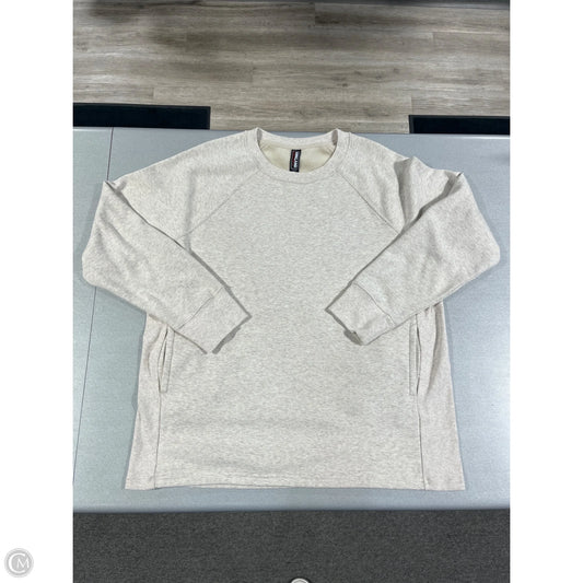 Sweatshirt Crewneck By Kirkland In Beige, Size: L