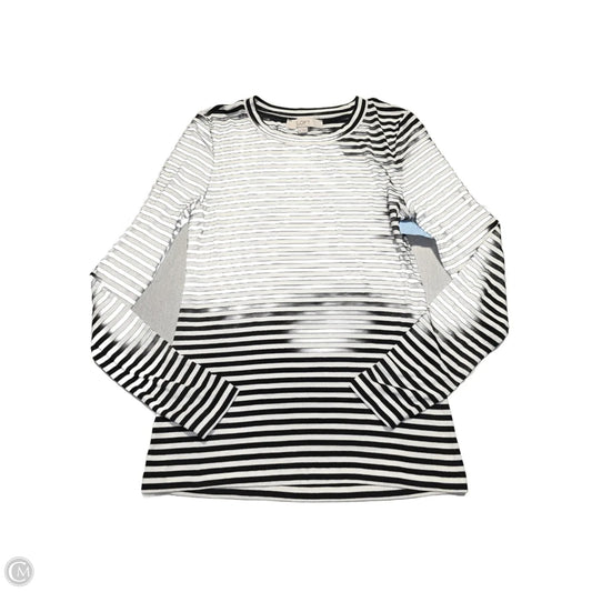 Top Long Sleeve By Loft In Striped Pattern, Size: M