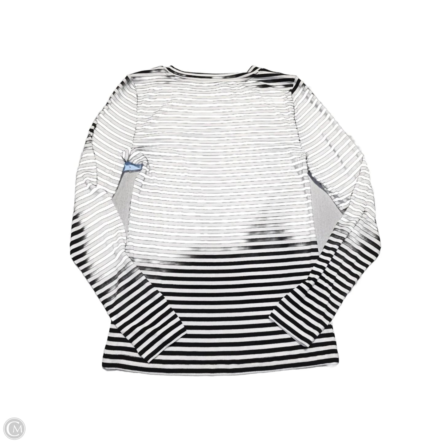 Top Long Sleeve By Loft In Striped Pattern, Size: M