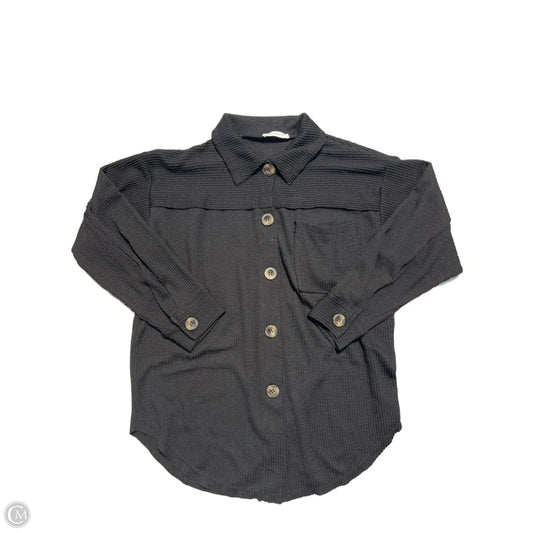 Top Long Sleeve By Reborn J In Black, Size: M