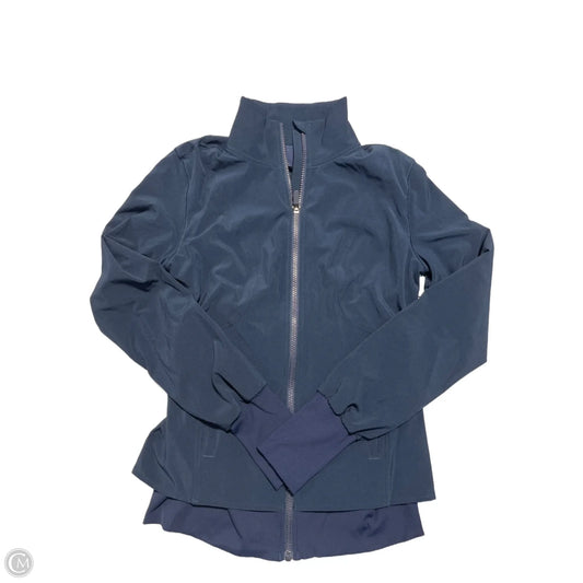 Athletic Jacket By Lululemon In Blue, Size: 6