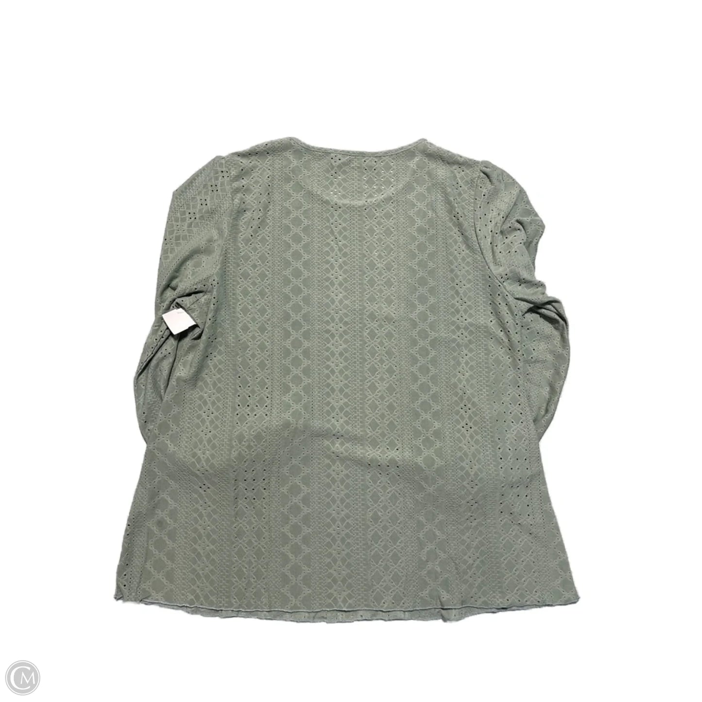 Top Long Sleeve By Zesica In Green, Size: Xl