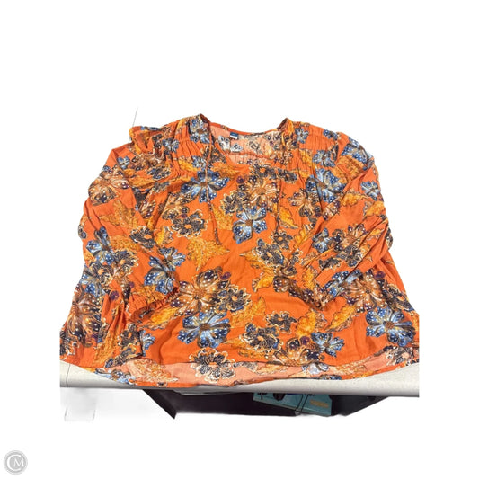 Top Long Sleeve By Old Navy In Floral Print, Size: Xxl