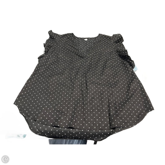 Top Short Sleeve By Old Navy In Polkadot Pattern, Size: Xl