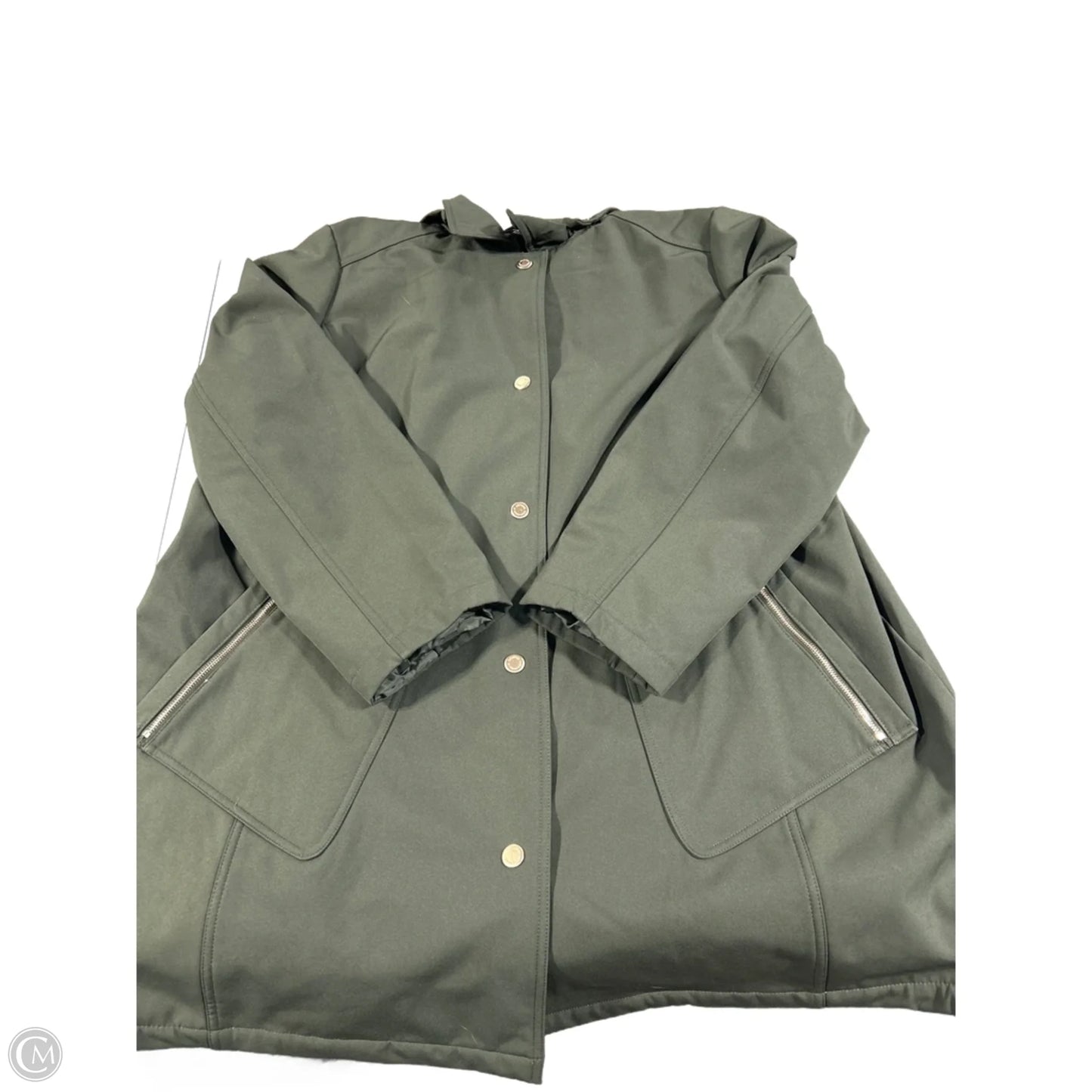 Coat Other By Dennis Basso Qvc In Green, Size: 3x