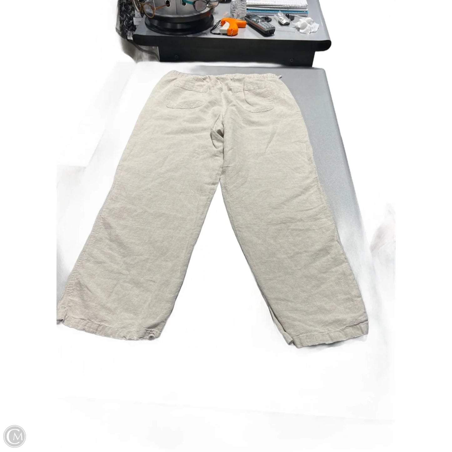 Pants Linen By Amazon Essentials In Cream, Size: L