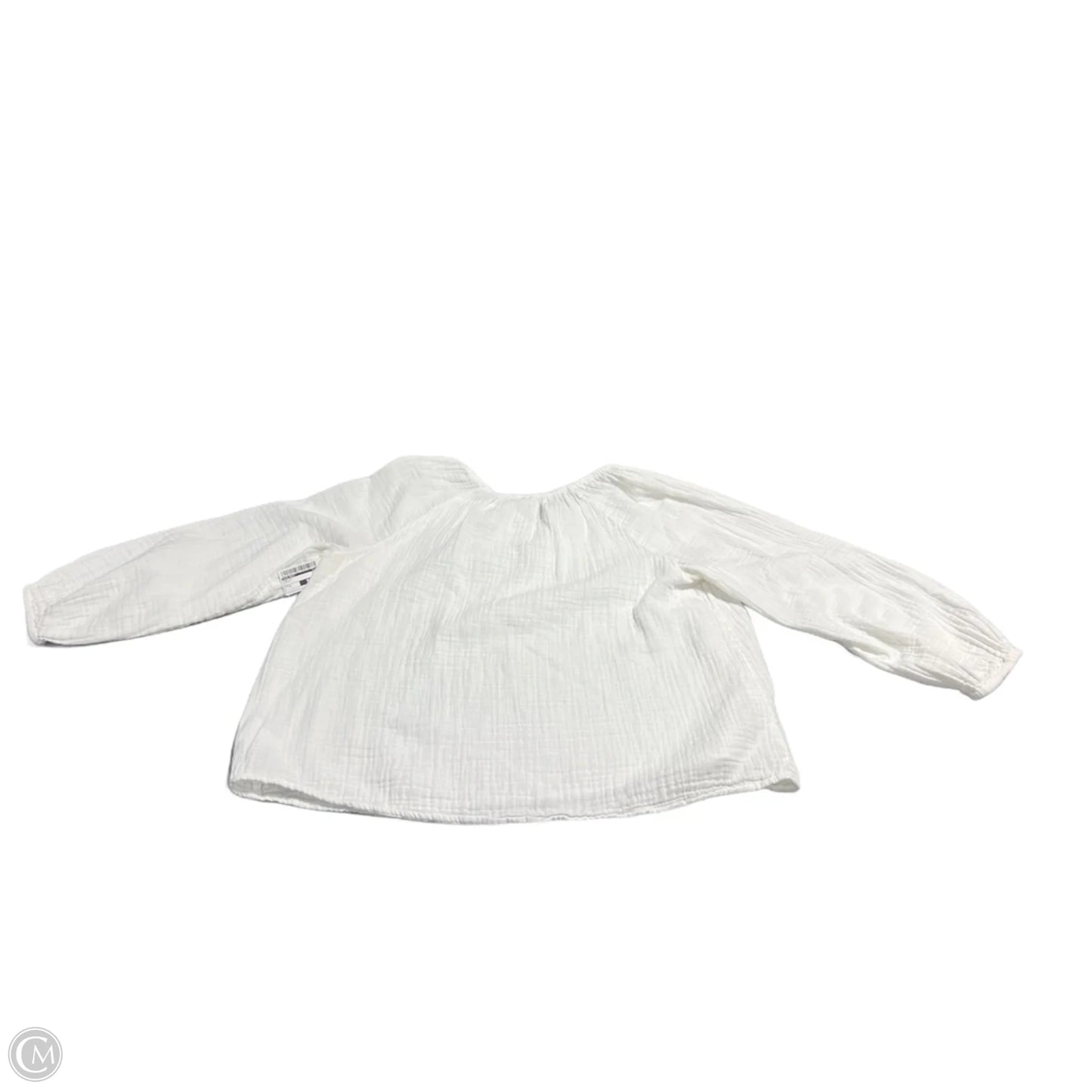 Top Long Sleeve By Old Navy In White, Size: L