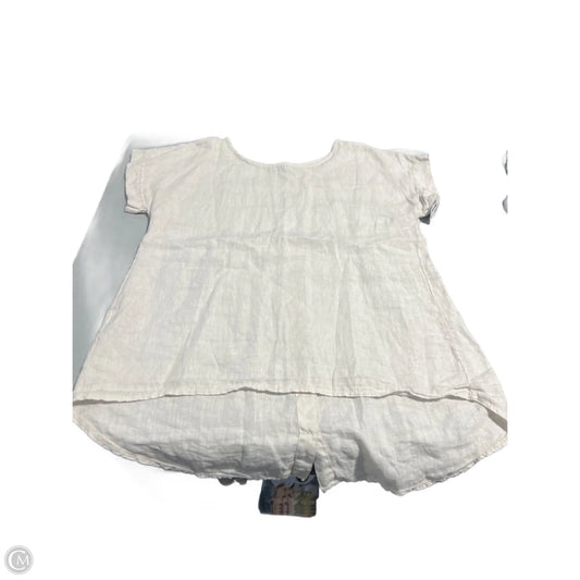 Top Short Sleeve By Terzo Millennio In Beige, Size: M