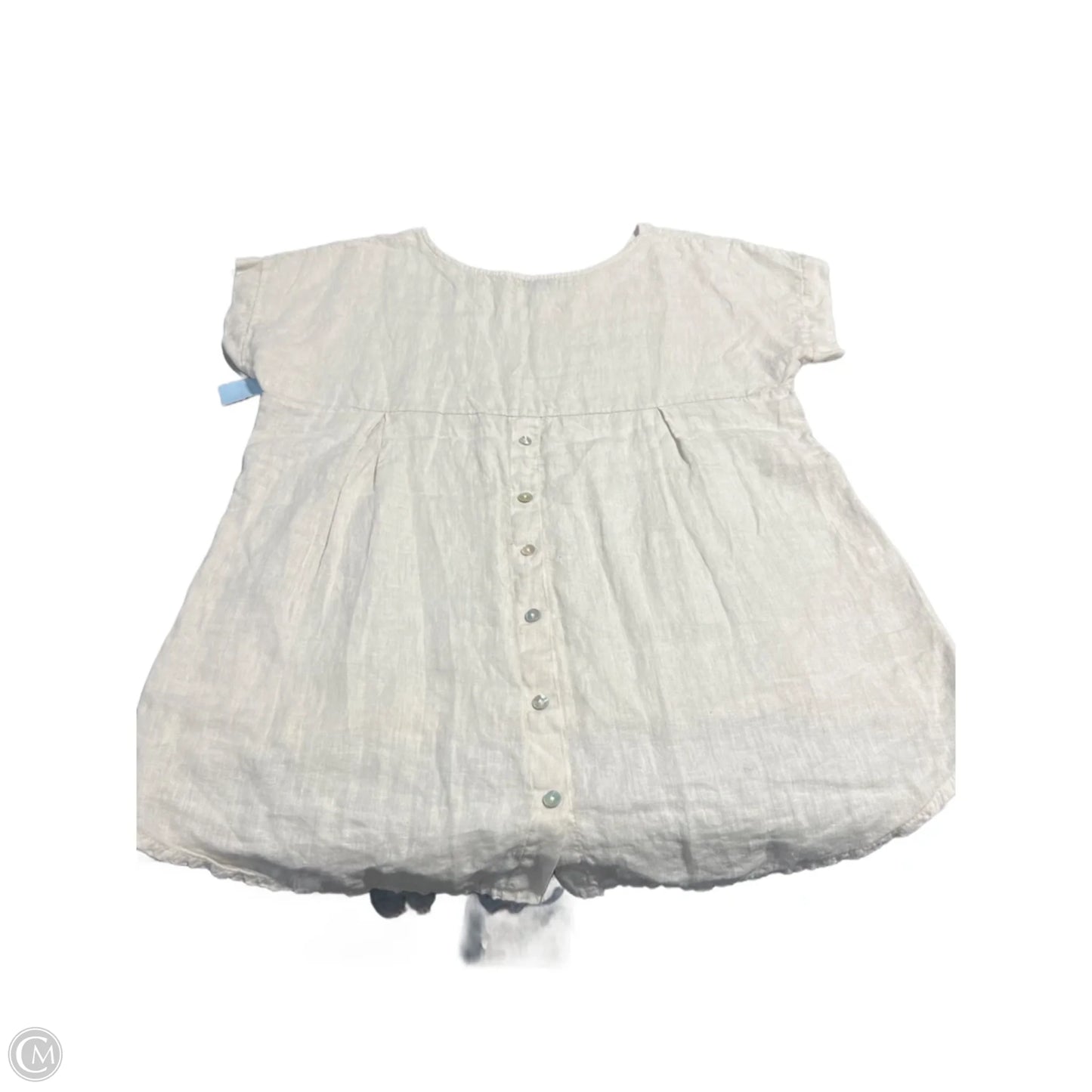 Top Short Sleeve By Terzo Millennio In Beige, Size: M